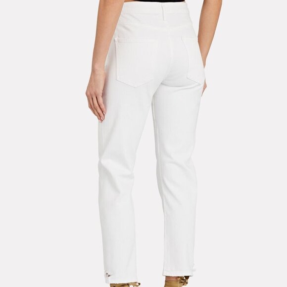 Agolde Toni Mid-Rise Straight Leg Jean in White Size 27 - Picture 2 of 14